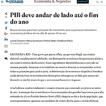 PIB deve andar de lado at o fim do ano